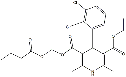 丁酸氯维地平杂质9, , 结构式