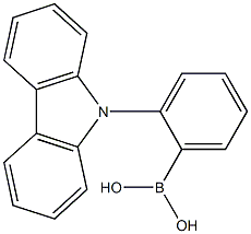 2-(9H-9-咔唑)-苯硼酸 结构式