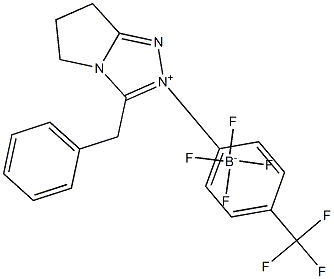 (S)-苄基-2-[4-(三氟甲基)苯基]-6,7-二羟基-5H-吡咯并[2,1-C][1,2,4]三氮唑四氟硼酸盐, , 结构式