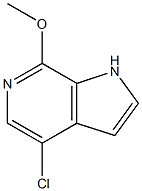 4-chloro-7-methoxy-1H-Pyrrolo[2,3-c]pyridine Structure