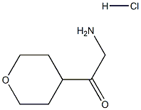 2-Amino-1-(tetrahydro-2H-pyran-4-yl)ethanone hydrochloride Structure