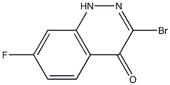 3-Bromo-7-fluoro-1H-cinnolin-4-one Struktur