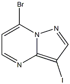 7-Bromo-3-iodopyrazolo[1,5-a]pyrimidine 化学構造式