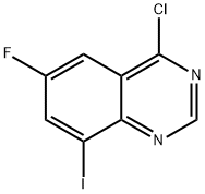 4-Chloro-6-fluoro-8-iodoquinazoline Structure