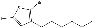 2-Bromo-3-hexyl-5-iodothiophene solution 1.0 M in THF Struktur