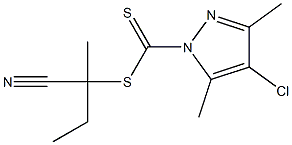 2-Cyanobutan-2-yl 4-chloro-3,5-dimethyl-1H-pyrazole-1-carbodithioate 95% Structure