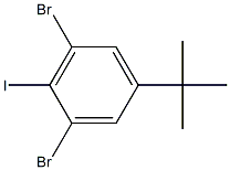 1,3-Dibromo-5-tert-butyl-2-iodo-benzene Struktur