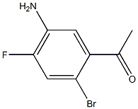 1-(5-Amino-2-bromo-4-fluoro-phenyl)-ethanone Structure