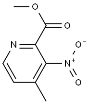 4-Methyl-3-nitro-pyridine-2-carboxylic acid methyl ester,,结构式