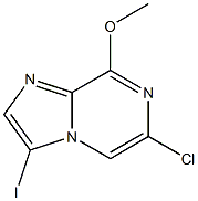6-Chloro-3-iodo-8-methoxy-imidazo[1,2-a]pyrazine Structure