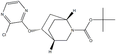 (1R,4R,5R)-tert-butyl 5-(3-chloropyrazin-2-yloxy)-2-azabicyclo[2.2.2]octane-2-carboxylate Structure