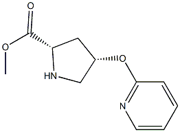 (2S,4S)-methyl 4-(pyridin-2-yloxy)pyrrolidine-2-carboxylate Structure