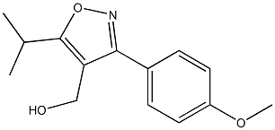 (5-isopropyl-3-(4-methoxyphenyl)isoxazol-4-yl)methanol Structure