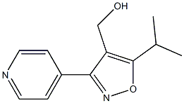 (5-isopropyl-3-(pyridin-4-yl)isoxazol-4-yl)methanol 结构式