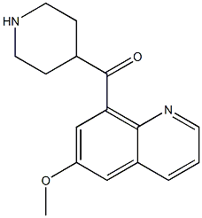 (6-methoxyquinolin-8-yl)(piperidin-4-yl)methanone Structure