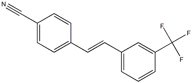 (E)-4-(3-(trifluoromethyl)styryl)benzonitrile 化学構造式