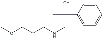 1-(3-methoxypropylamino)-2-phenylpropan-2-ol Structure
