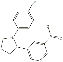 1-(4-bromophenyl)-2-(3-nitrophenyl)pyrrolidine Structure