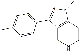 1-methyl-3-p-tolyl-4,5,6,7-tetrahydro-1H-pyrazolo[4,3-c]pyridine Struktur