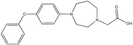 2-(4-(4-phenoxyphenyl)-1,4-diazepan-1-yl)acetic acid Structure