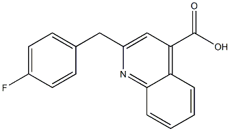 2-(4-fluorobenzyl)quinoline-4-carboxylic acid 化学構造式