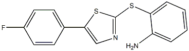 2-(5-(4-fluorophenyl)thiazol-2-ylthio)aniline