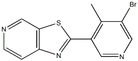 2-(5-bromo-4-methylpyridin-3-yl)thiazolo[5,4-c]pyridine Struktur
