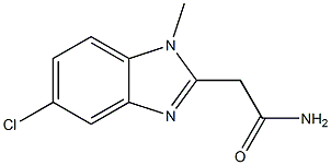 2-(5-chloro-1-methyl-1H-benzo[d]imidazol-2-yl)acetamide Struktur