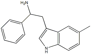 2-(5-methyl-1H-indol-3-yl)-1-phenylethanamine Struktur