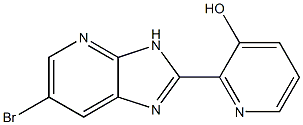 2-(6-bromo-3H-imidazo[4,5-b]pyridin-2-yl)pyridin-3-ol Struktur