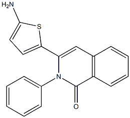 3-(5-aminothiophen-2-yl)-2-phenylisoquinolin-1(2H)-one 结构式