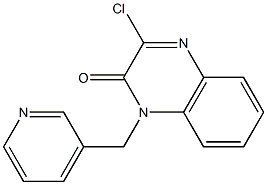 3-chloro-1-(pyridin-3-ylmethyl)quinoxalin-2(1H)-one Struktur
