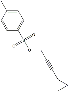 3-cyclopropylprop-2-ynyl 4-methylbenzenesulfonate Struktur