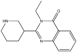 3-ethyl-2-(piperidin-3-yl)quinazolin-4(3H)-one Struktur