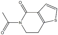5-acetyl-6,7-dihydrothieno[3,2-c]pyridin-4(5H)-one Struktur