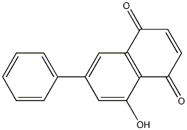 5-hydroxy-7-phenylnaphthalene-1,4-dione Structure