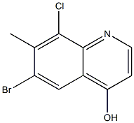 6-bromo-8-chloro-7-methylquinolin-4-ol Structure