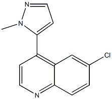 6-chloro-4-(1-methyl-1H-pyrazol-5-yl)quinoline Structure