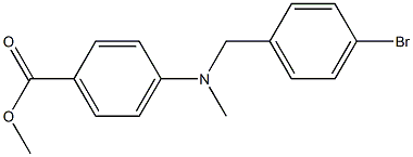 methyl 4-((4-bromobenzyl)(methyl)amino)benzoate Structure