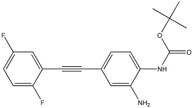 tert-butyl 2-amino-4-((2,5-difluorophenyl)ethynyl)phenylcarbamate