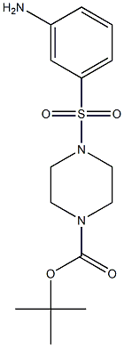 tert-butyl 4-(3-aminophenylsulfonyl)piperazine-1-carboxylate Structure