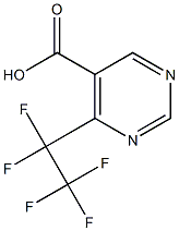 4-(perfluoroethyl)pyrimidine-5-carboxylic acid Structure