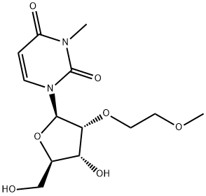 N3-Methyl-2'-O-(2-methoxyethyl)uridine Structure