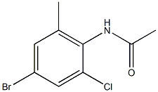 N-(4-bromo-2-chloro-6-methylphenyl)acetamide, 1863924-52-0, 结构式