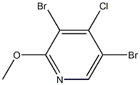 2-甲氧基-4-氯-3,5-二溴吡啶, , 结构式