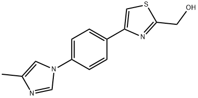 (4-(4-(4-methyl-1H-imidazol-1-yl)phenyl)thiazol-2-yl) methanol Structure
