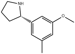 (2S)-2-(3-METHOXY-5-METHYLPHENYL)PYRROLIDINE Struktur
