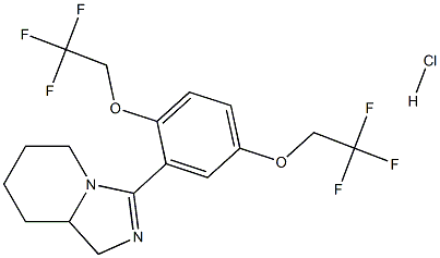 3-(2,5-bis(2,2,2-trifluoroethoxy)phenyl)-1,5,6,7,8,8a-hexahydroimidazo[1,5-a]pyridine hydrochloride Structure