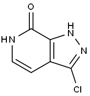 3-Chloro-1,6-dihydro-pyrazolo[3,4-c]pyridin-7-one Struktur