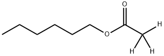 酢酸N‐ヘキシル‐D3 化学構造式